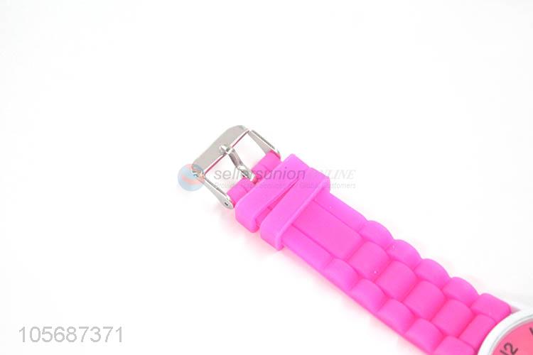 New Style Alloy Watche With Silicone Watchband For Women