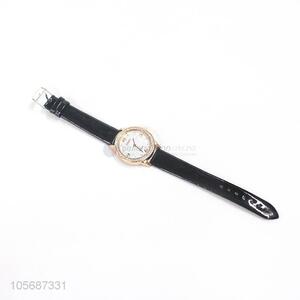 High Quality Ladies Fashion Watch With Black Watchband