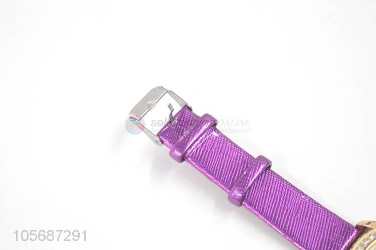 Good Sale Alloy Watch With Colorful PU  Watchband