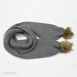 New Style Soft Winter Women Scarf with Ball