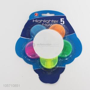 5 Colors Highlighter Flower Design