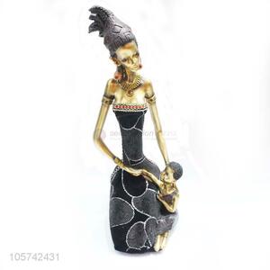 Wholesale Cheap Art <em>Crafts</em> Beautiful African Woman Statue with Kids