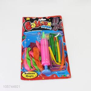 New Design Decorative Magic Balloons With Hand Pumps Set