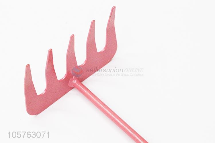 Direct factory supply hand tools mini iron garden rake