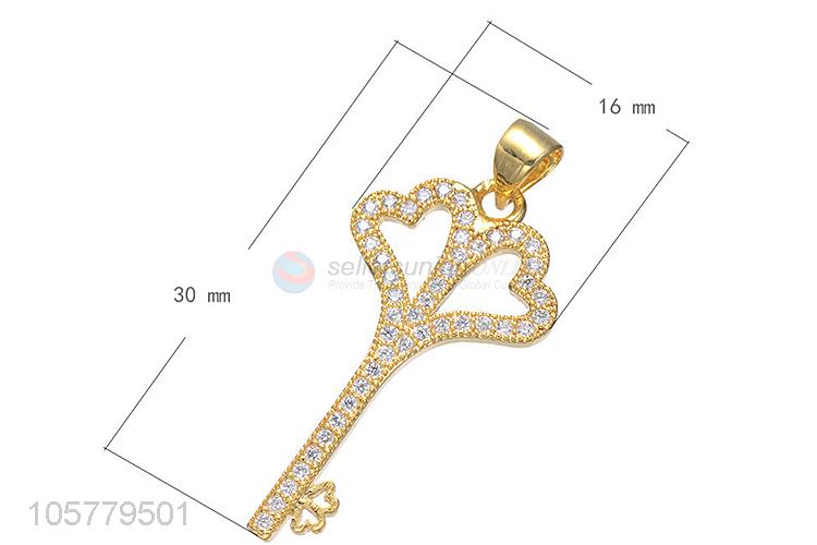 Newest Key Shape Copper Pendant Best Jewelry Accessories