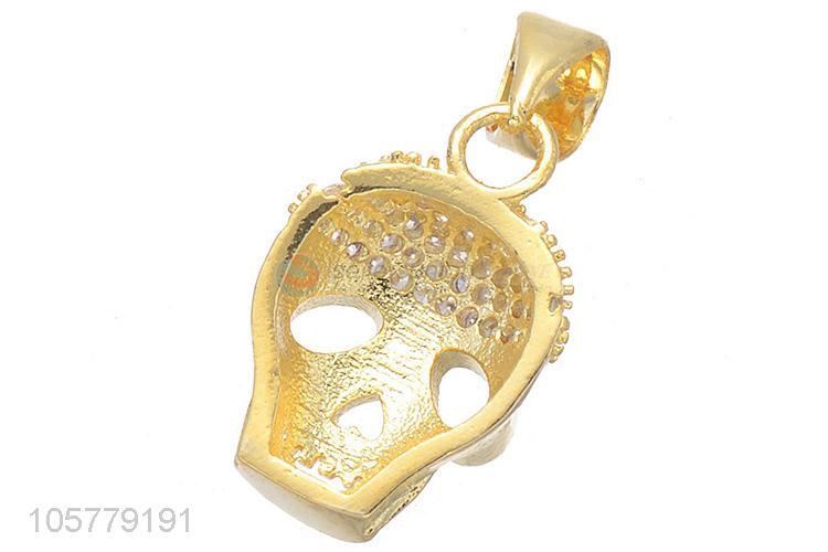 New Arrival Skull Shape Necklace Pendant Copper Accessories