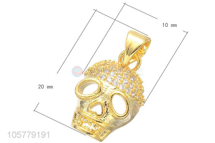 New Arrival Skull Shape Necklace Pendant Copper Accessories