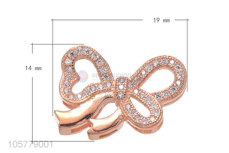 Hot Sale Bowknot Design Copper Necklace Pendant Fashion Accessories