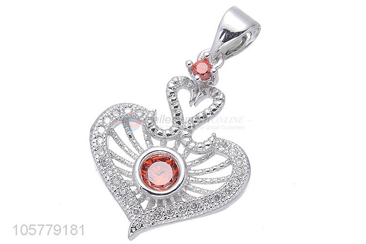 Wholesale Copper Inlay Zircon Pendant Best Wedding Gift