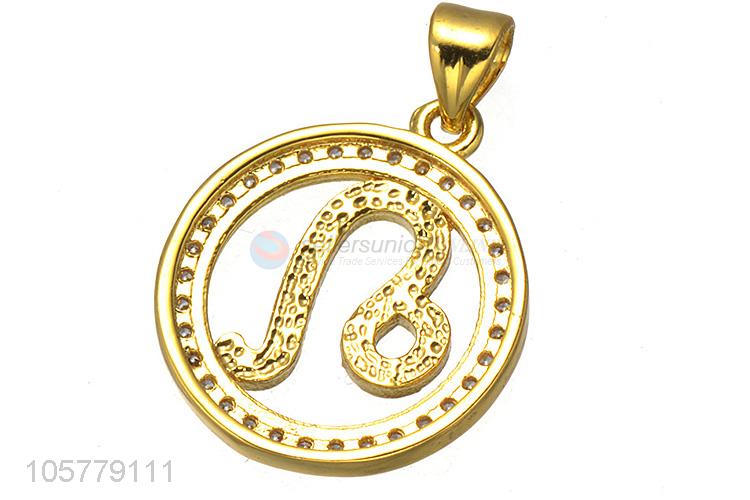 Wholesale Constellation Symbol Copper Necklace Pendant For Women