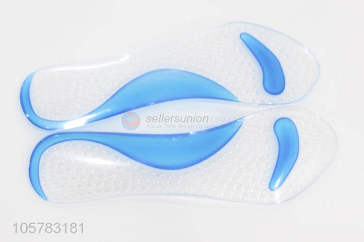 Bottom price arch support foot massage pu gel insoles