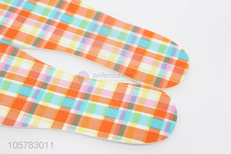 Good quality colorful check print kids latex insoles