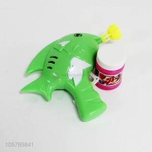 Wholesale green lacquered tuna bubble gun set toy