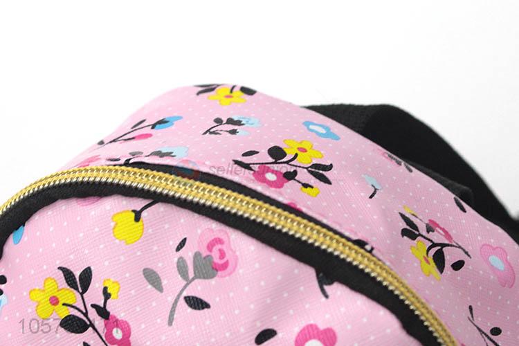 China maker fashion flower printed cowbow cloth mini schoolbag