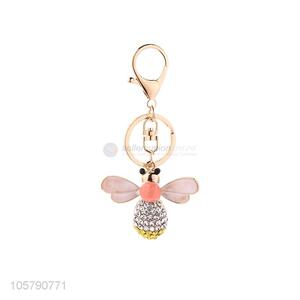 Promotional Wholesale Cartoon Little Bee Car Keychain