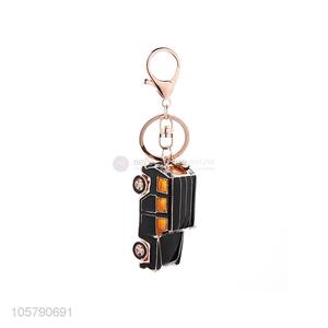 Hot Selling Car Shape Rhinestone Alloy Keychain