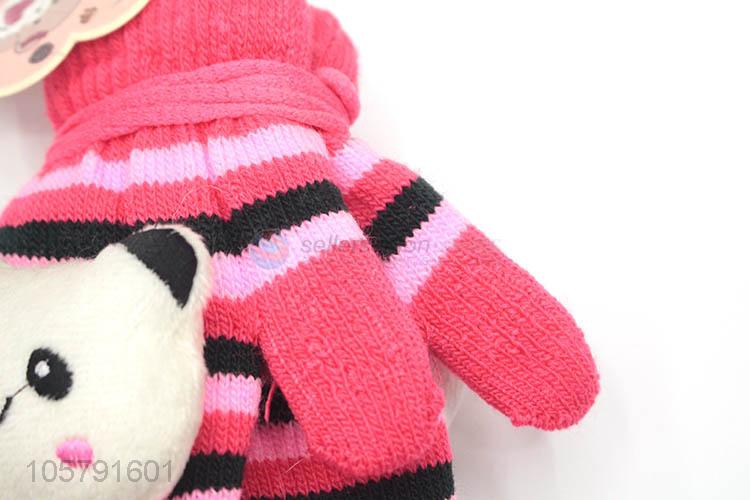 Popular Winter Warm Gloves With Rope For Women