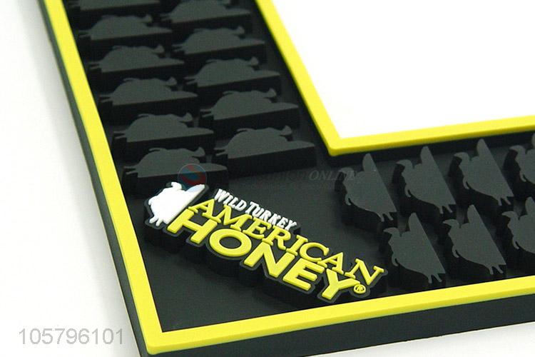 Unique Design Soft PVC Rubber Bar Beer Mat With Logo