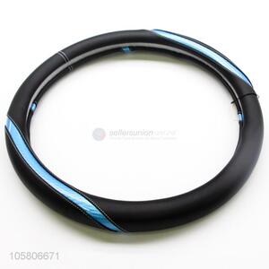 Promotional cheap fashion pu car steering wheel cover