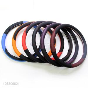 Factory promotional pu material car steering wheel cover