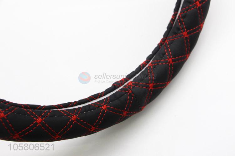 China manufacturer pu material car steering wheel cover