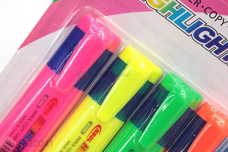 Competitive Price Fluorescent Colorful Highlighter Marker Pen