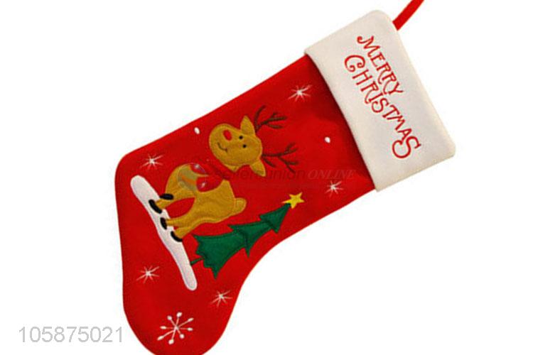 Wholesale high quality lovely design gift christmas ornament stocking christmas socks