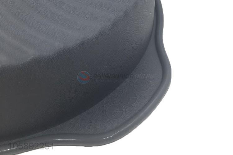 Fashion designed 9 inch round silicone microwave cake pan