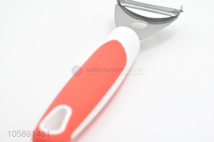 Cheap price comfortable grip tpr handle stainless steel fruit vegetable peeler