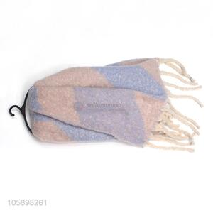 Yiwu factory elegant winter warmer polyester scarf