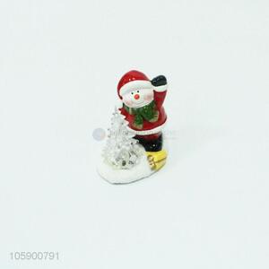 Unique design santa Claus and christmas tree shaped ceramic crafts