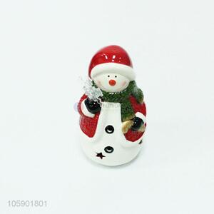 Custom snow man shaped ceramic decor christmas present