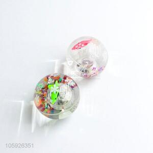 New style custom kids fish crystal flashing light toy ball