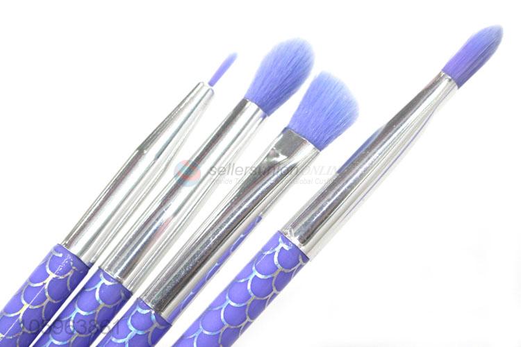 New personalized 9pcs cosmetic plastic handle makeup brush set