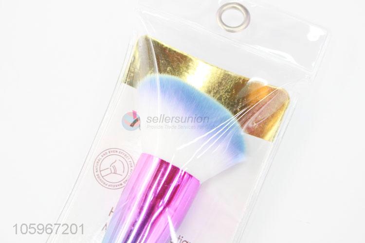 Wholesale unique design colorful plastic handle makeup brush blush brush