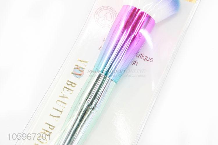 Wholesale unique design colorful plastic handle makeup brush blush brush