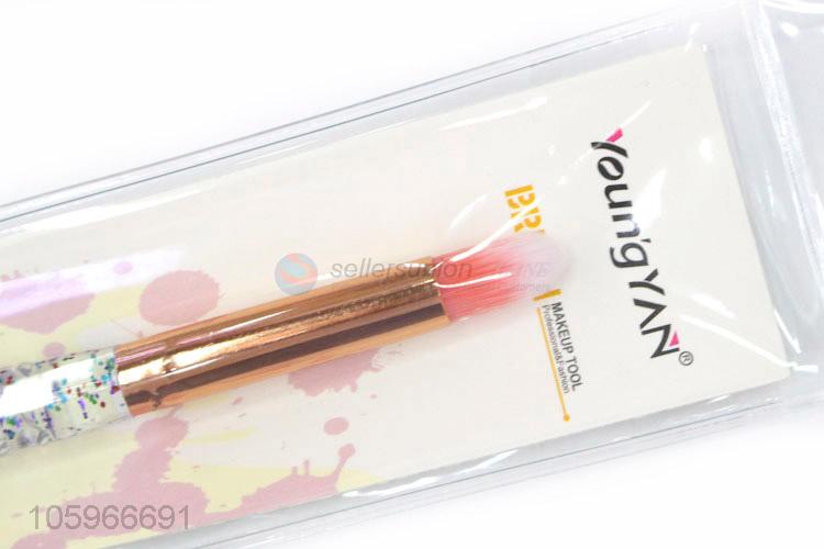 Factory price plastic handle nylon hair angled makeup eyebrow brush