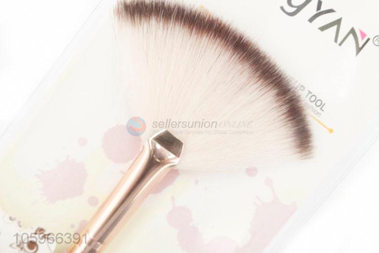 Large fan shape nylon hair makeup blush face powder foundation cosmetic brush