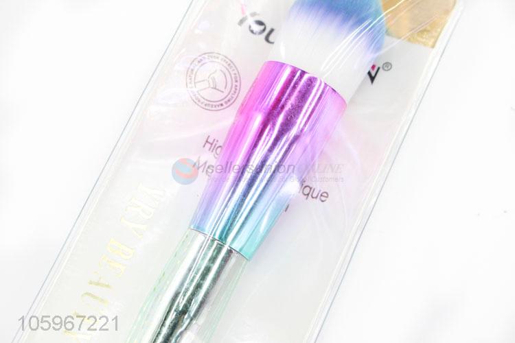 New design colorful handle powder blush foundation brush cosmetics tool