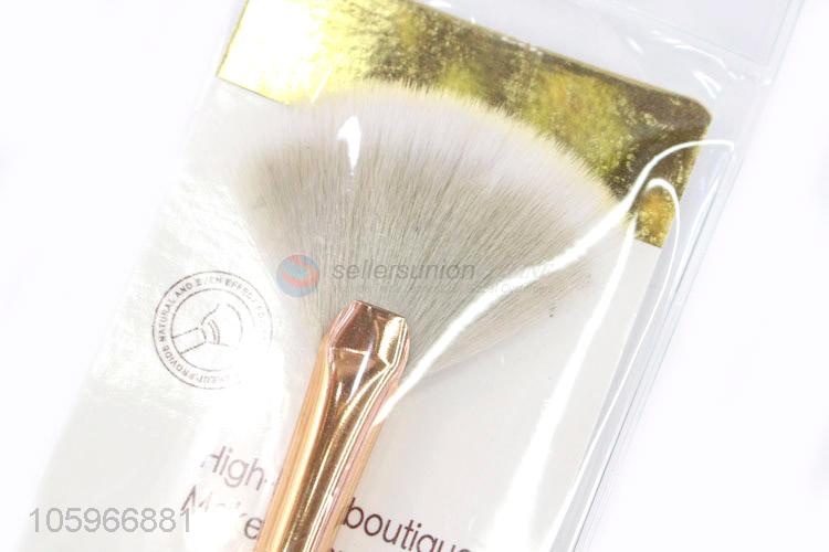 High sales nylon hair large fan makeup brush blush powder foundation make up tool