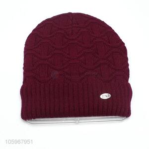 Cheap price winter hats plus velvet warm knitted caps
