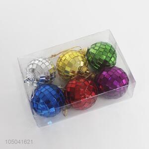 Custom Colorful Christmas Ball 6 Pieces Christmas Ornament