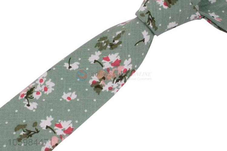 New design custom flower printed necktie for men