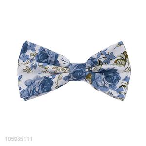 High sales flower printed 100% cotton men bow tie