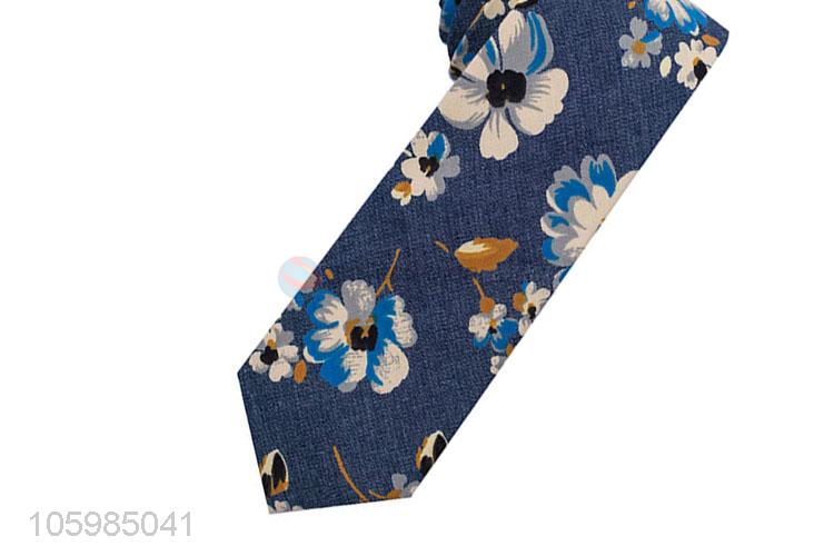 Top sale custom flower printed necktie for men