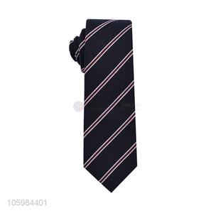 Hot selling men ties diagonal stripe printed necktie