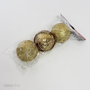 Yiwu factory 3pcs glitter christmas balls