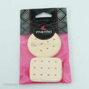 New arrival 2pcs cosmetic makeup sponge powder puff with holes