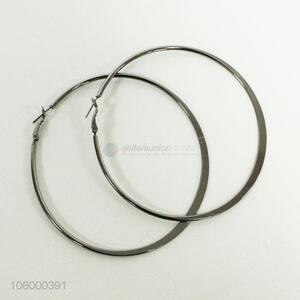 High quality large exaggerated alloy circular earrings