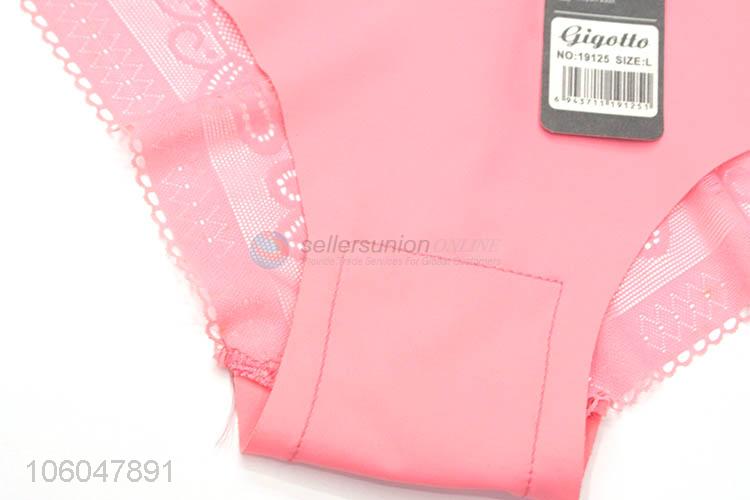 Good quality women soft breathable seamless lace underpant